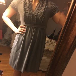 Grey collared dress